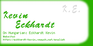 kevin eckhardt business card